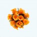2.5" Diameter Poly Roses 12X12 | Orange